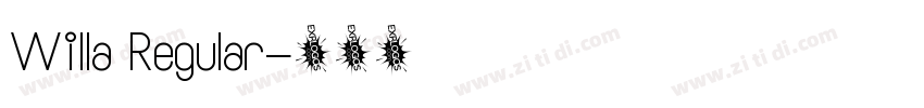 Willa Regular字体转换